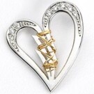 Sterling Silver Mended Broken Heart Pendant – $89+